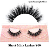 Dropshipping Short 3D Mink Lashes Fake Eyelashes Natural Soft Wispy Cruelty Free Lashes Fluffy Lightweight Eye Lashes Extension