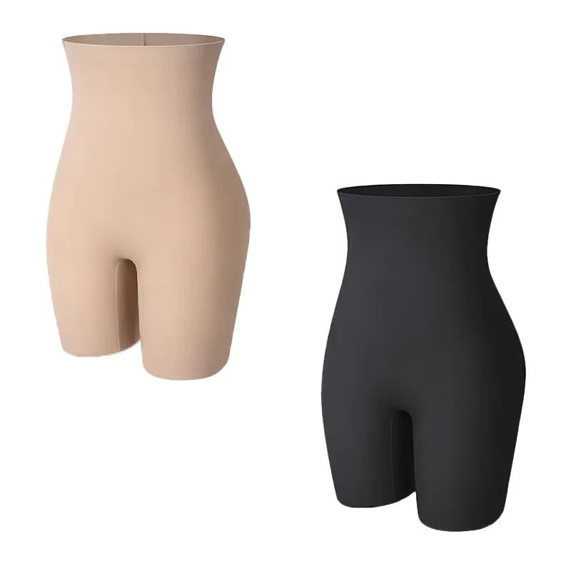 High-waist Power Shorts body shaper for women in lightweight, breathable cotton-blend fabric
