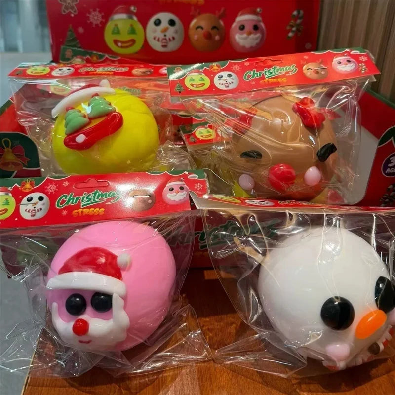 Christmas Limited Edition DIY Ugly Face Dog Squishy Squeeze Ball Slow Rebound Stress Relief Calming Sensory Toy for Adults ADHD
