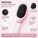 HSF Marketplace detangling spray hair brush with refillable water tank for hair styling