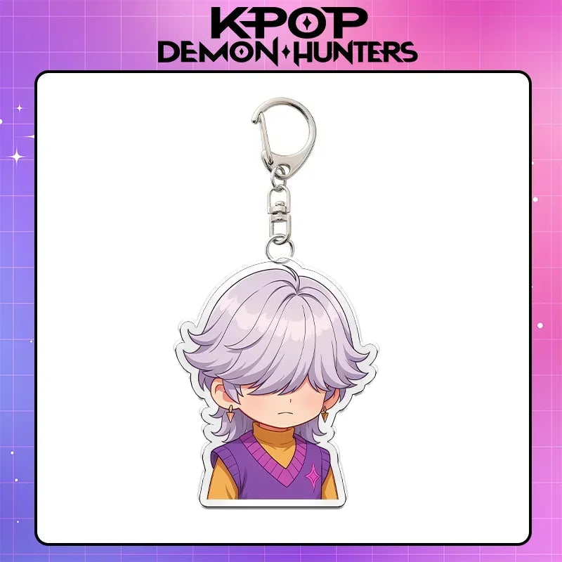 Kpop Demon Hunters acrylic keychain, unique anime accessory by HSF Marketplace