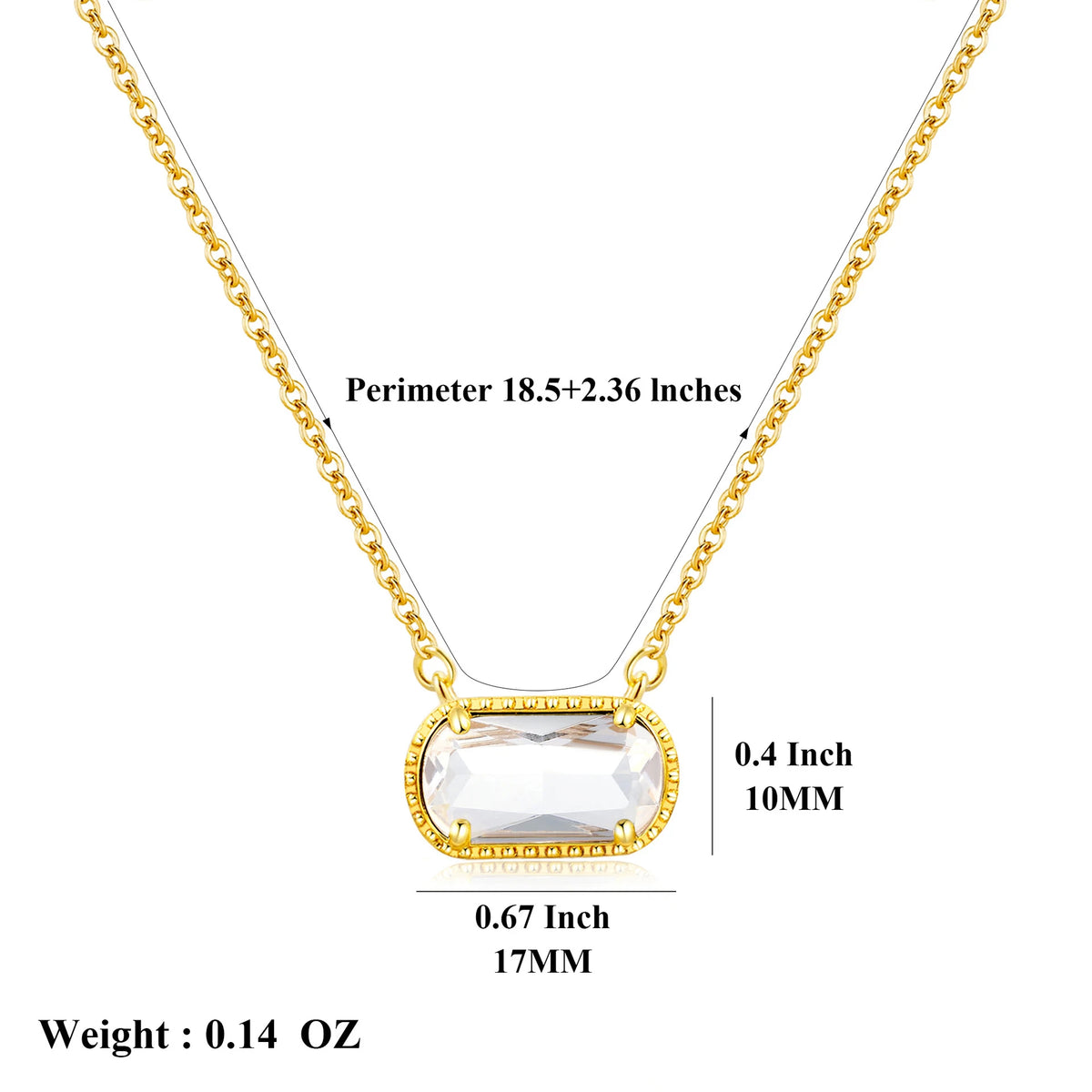 Women's vintage birthstone necklace with stainless steel pendant by HSF Marketplace