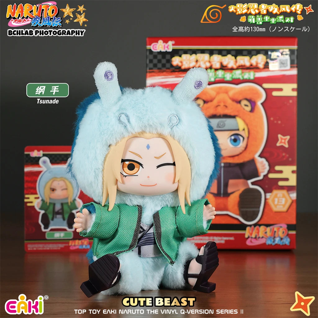 TOPTOY EAKI Naruto sit-in party blind box figure featuring Jiraiya, Orochimaru, and Tsunade trio