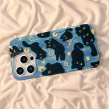 Moon and stars silicone iPhone case by HSF Marketplace for all models