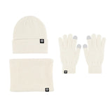 Unisex winter warm hat, gloves and scarf set in soft cashmere knit by HSF Marketplace