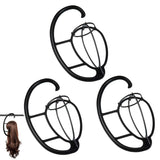 15 Inch Wig Hanger, Portable Hanging Wig Holder Stand, Collapsible Wig Display Hanger, Wig Rack for Multiple Wigs and Hats