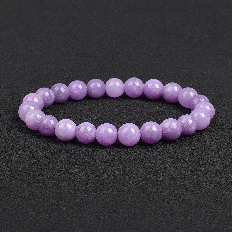 Genuine Natural Stone Bracelet Apatite Lapis Lazuli Agate Crystal Tiger Eye High Quality Gem Beads Bracelet Homme Jewelry Bangle