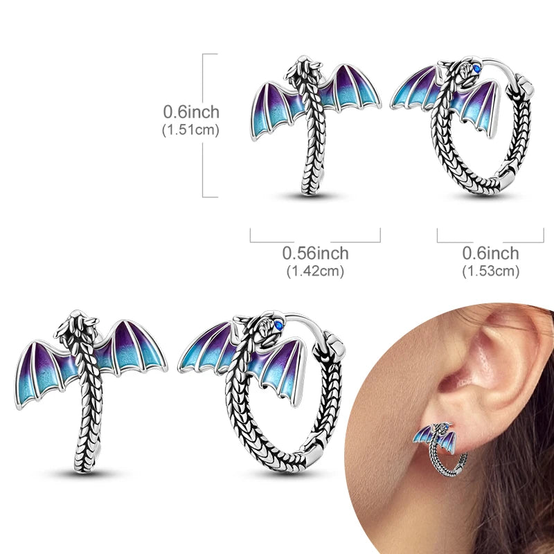 925 sterling silver hoop earrings with zirconia, hypoallergenic jewelry for women and girls by HSF Marketplace