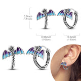925 sterling silver hoop earrings with zirconia, hypoallergenic jewelry for women and girls by HSF Marketplace