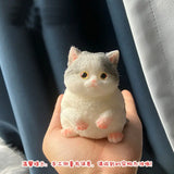 Soft Cute Cat Squishy Toy Kawaii Slow Rising Animal Figure Stress Reliever Squeeze Mini Plush-Like Gift Kids Adults