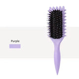 Big curved air cushion comb by HSF Marketplace for all hair types, designed for gentle detangling and scalp massage