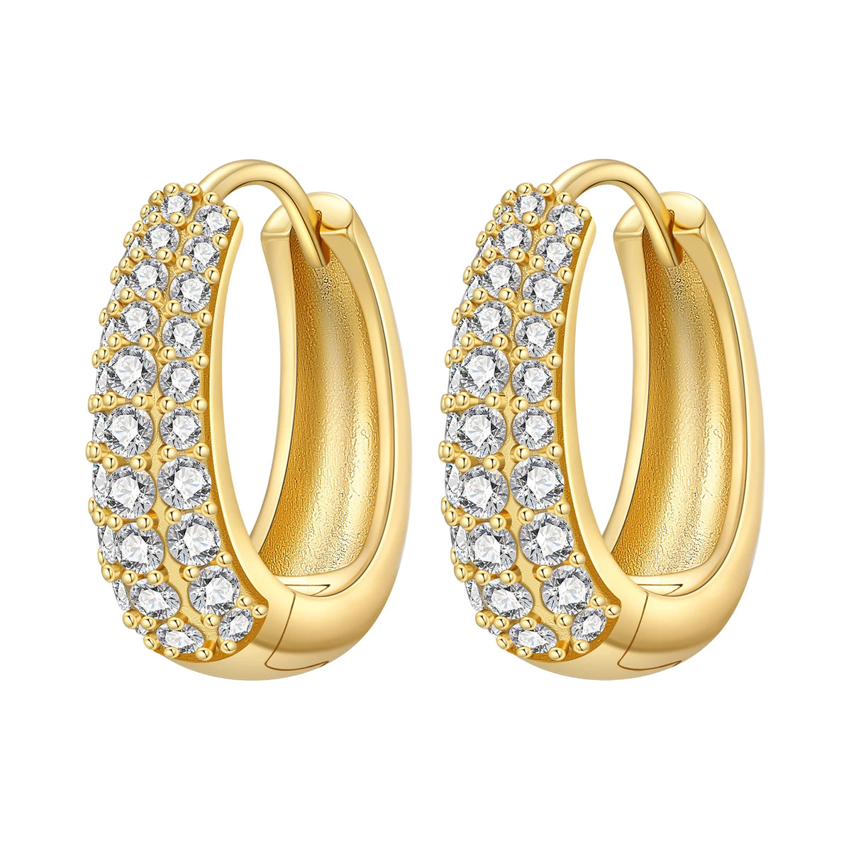 2026 925 sterling silver 18K gold-plated cherry blossom butterfly hoop earrings for women