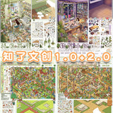 Kawaii 3D cartoon miniature scene stickers for DIY projects, Sticker Therapy by HSF Marketplace