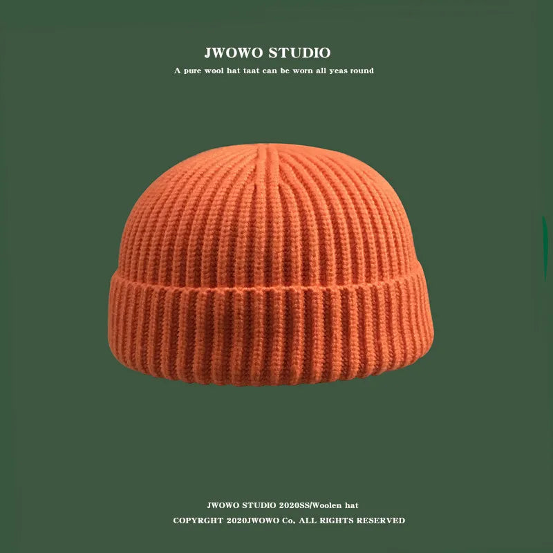Women's warm knitted melon hat winter beanie in soft textured fabric