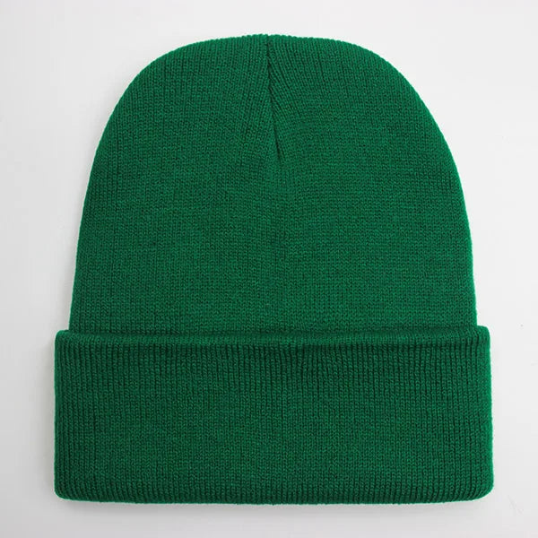 Unisex soft knitted winter beanie hat in a versatile design, available in 24 colors