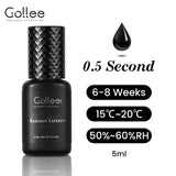 Gollee All Season Glue for Lash Extension 0.5s Fast Drying Strong Glue Stick False Eyelash 6-8 Weeks Waterproof Adhesive Makeup