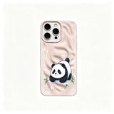 Light Blue Panda Phone Case for iPhone 11 to 18 Series