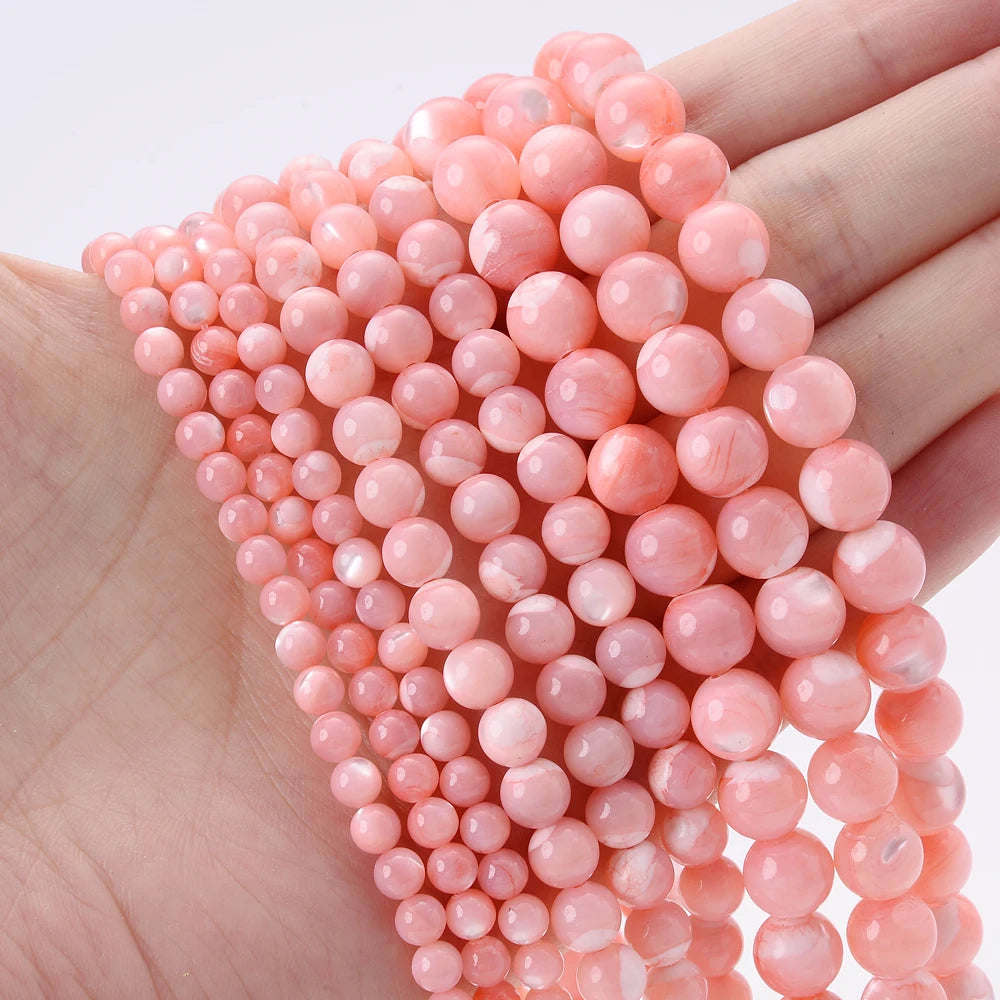 Natural freshwater shell pearl beads for jewelry making, HSF hair styling tool accessory