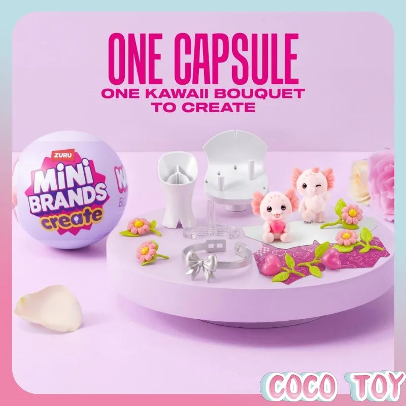 ZURU Fingertip collectible bouquet mini blind box surprise ball figurine ornament set display