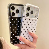 Minimalist polka dot shockproof phone case for iPhone Pro Max by HSF Marketplace