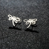 HSF Marketplace simple T-bar animal stud earrings featuring dove, leaf, dragonfly, and spider designs for women