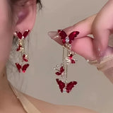Bohemian rose flower earrings by HSF Marketplace, delicate floral jewelry for elegant daily wear