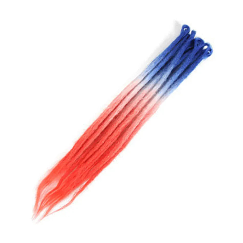 10 Strands 20inch Synthetic Dreadlocks Hair Extensions Soft Handmade Crochet Hair Transplant Blonde Braid Hairs For Women Girl