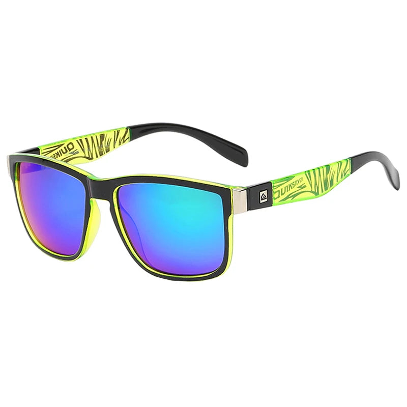 HSF Marketplace Classic 056 square sunglasses for men with mirrored UV400 lenses, ideal for travel, driving, and sports.