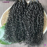 Bouncy Burmese Pixie Curly Human Hair Bundles with Closure Frontal 20A  Closure And Bundles  Burmese Virgin Hair Extensions
