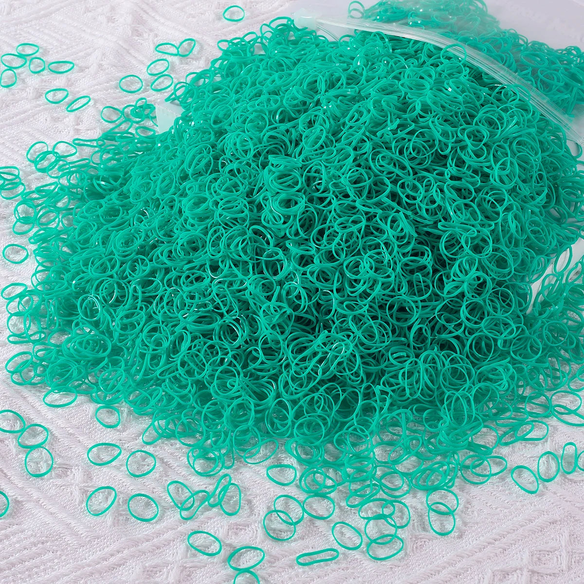 1000/2000Pcs Colorful Small Disposable Hair Bands Scrunchie Girls Elastic Rubber Band Ponytail Holder Hair Accessories Hair Ties