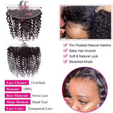 Raw Burmese Deep Wave Human Hair Bundles With Closure Invisible Melt Skin 4x4 5x5 13x4 HD Lace 3 4 Bundles Curly Weave With Frontal