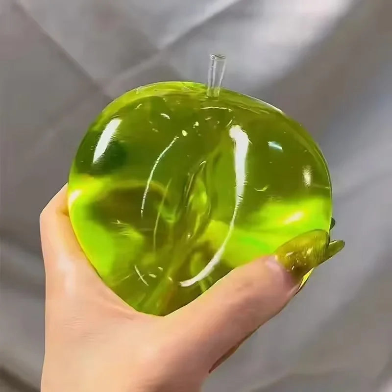 Green apple squeeze toy by HSF Marketplace for stress relief and sensory relaxation