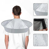 Waterproof Haircut Cape Umbrella, Portable Hair Clippings Catcher for Adults ,Reusable Hairdressing Cloak,Trimming/Coloring