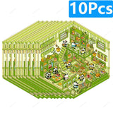 3D landscaping stickers for miniature scenes, colorful nature-themed sticker therapy set by HSF Marketplace