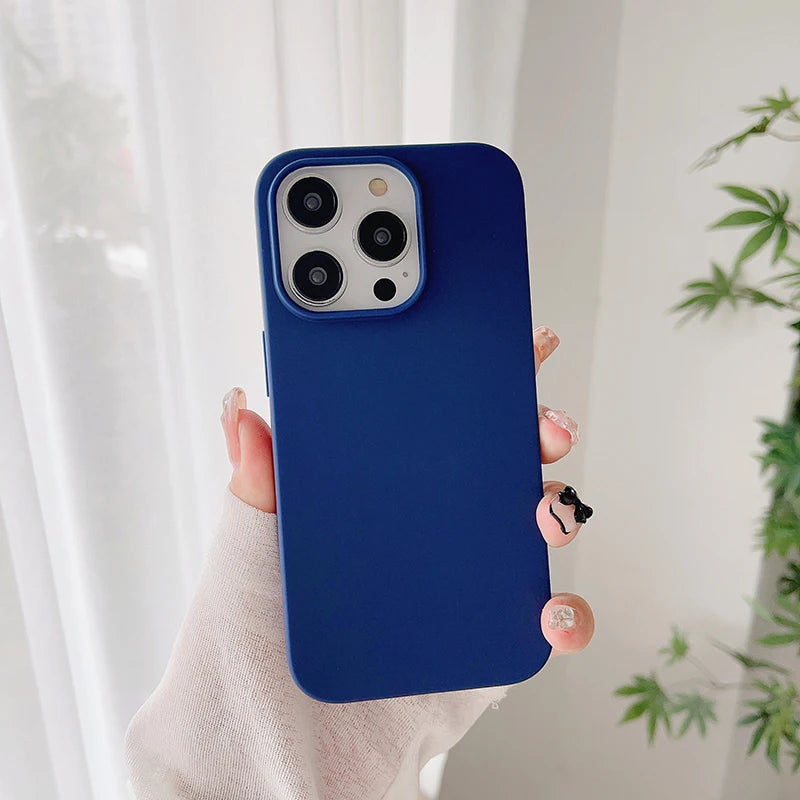 Candy color ultra-thin silicone case for iPhone 16 to 11 by HSF Marketplace