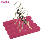 Lanshii Hair Extensions Hanger, 4PCS – Wooden Anti-Slip Rack for Wigs & Extensions, Ideal for Styling & Storage