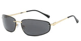 Oval frameless Y2K luxury punk sunglasses with retro high-end styling for women by HSF Marketplace