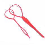 Plastic magic pull hair pin clip for braids and ponytails, HSF Marketplace hair styling tool for easy DIY hair styling.