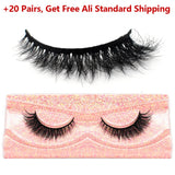 3D real mink false eyelashes, fluffy wispy short clusters by HSF Marketplace