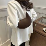Luxury moon-shaped women's handbag by HSF Marketplace, elegant high-end shoulder bag with stylish design and premium craftsmanship.