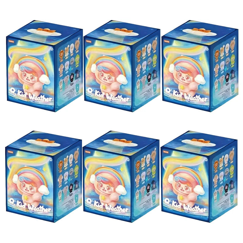 Jotoys Q.Kid Weather Series mini plush blind box collectible doll backpack pendant ornament