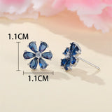 HSF flower shaped earrings for women, cute versatile jewelry with floral design