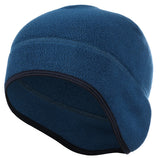 Women's winter fleece beanie hat with ear cover, windproof thermal design for skiing and snowboarding