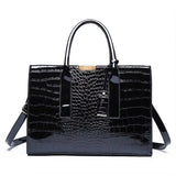 Genuine soft PU leather handbag for women, vintage shoulder tote bag with large capacity and stylish design.