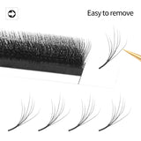 XIUSUZAKI Double Layers W Shaped YY 3D 4D Lashes Extensions C+D Curl 2D YY False Eyelashes Extensions Premade Volume Fans Lashes