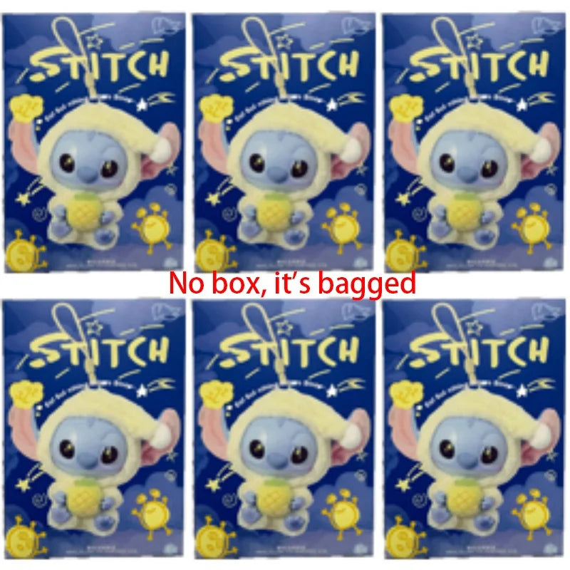 2026 Stitch plush doll blind box Eat Before Sleep series vinyl hanging bag collectible toy 6-piece set