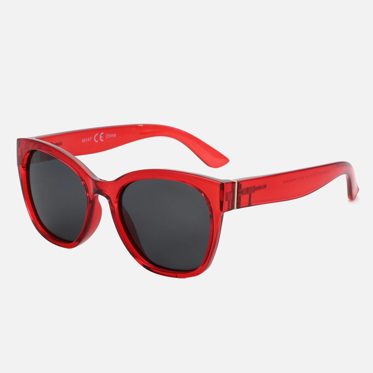 Fashion butterfly frame polarized sunglasses for women with UV400 protection and chunky cat eye design by HSF Marketplace.