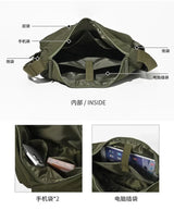 Stylish nylon multi-pocket messenger bag for women, HSF Marketplace handbag in a practical crossbody design