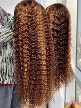 Highlight Curly Lace Front Human Hair Wig 13x4 Vietnamese Honey Blonde Deep Wave Hd Lace Wig 13x6 Human Hair Raw Virgin Hair