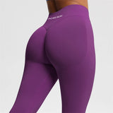 HSF Marketplace women’s seamless bum-shaping ribbed leggings with scrunch butt detail for yoga and workouts